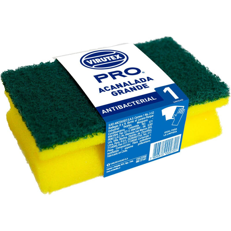 Esponja Abrasiva Anatomica Grande ASEO Y LIMPIEZA VIRUTEX PRO 