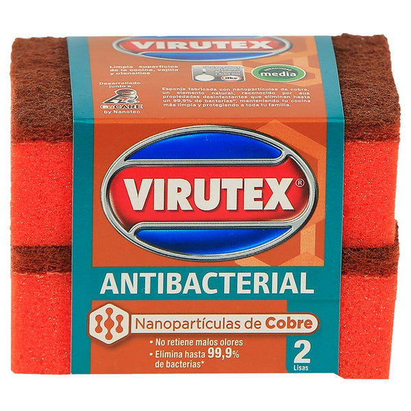 Esponja Lisa Cobre 2 Un ASEO Y LIMPIEZA VIRUTEX 