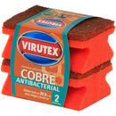 Esponja Acanalada Cobre X2 Un ASEO Y LIMPIEZA VIRUTEX 