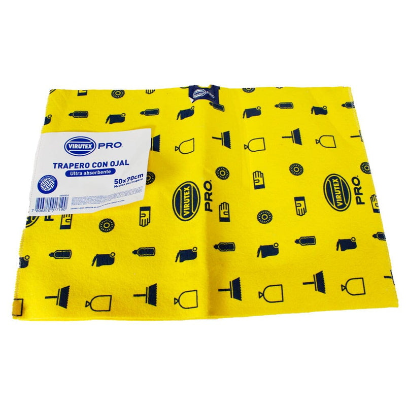 Trapero Simple Ultra Absorbente Con Ojal 50 X 70 1 Un ASEO Y LIMPIEZA VIRUTEX 