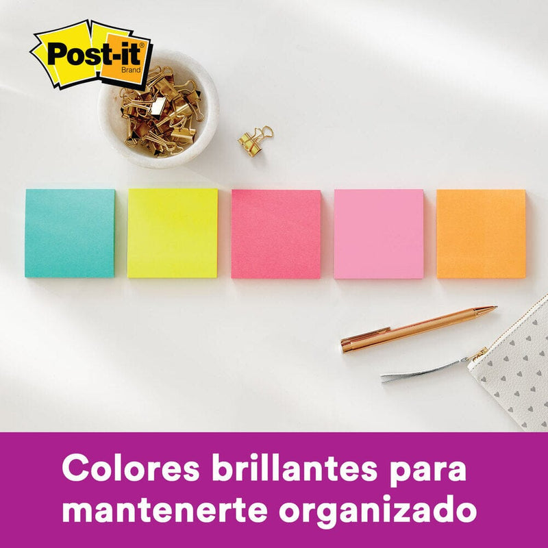 Nota Adhesiva 654 76 X 76 Mm 45 Hojas 1 Un Verde OFICINA Y LIBRERIA POST IT 