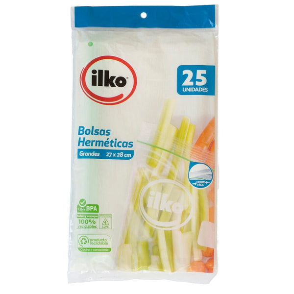 Bolsa Hermética 27 Cm X 28 Cm HOGAR ILKO 