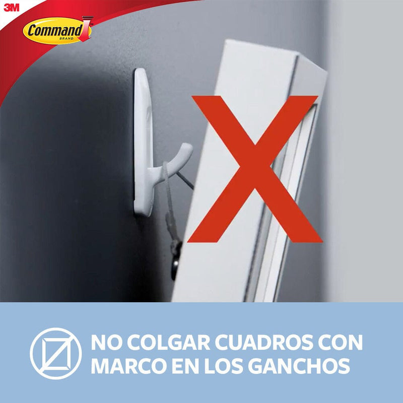 Gancho Mini Transparente Command 6 Un OFICINA Y LIBRERIA 3M 