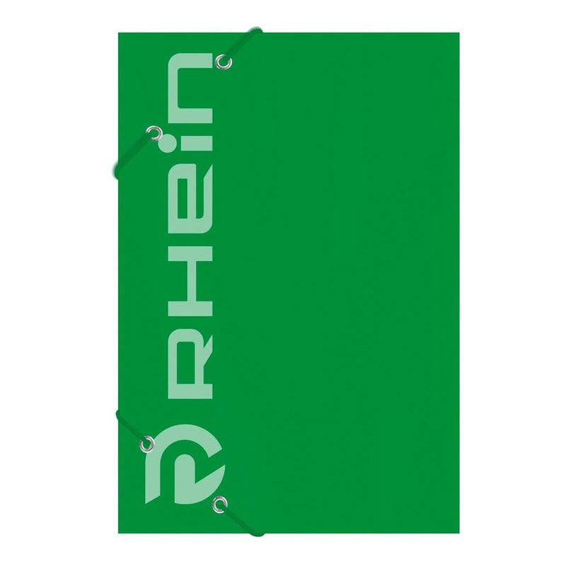 Carpeta Con Elástico Cartulina Oficio Verde Oscuro OFICINA Y LIBRERIA RHEIN 