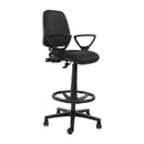 Silla Rudy Media Cajero Con Brazo Fijo Negra CONTATTO 