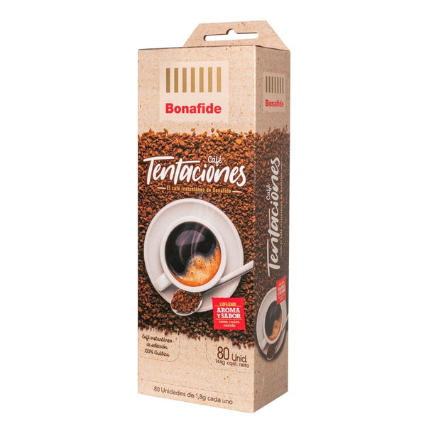 Café Tentaciones Displey 80 Un X 1.8 Gr ALIMENTOS BONAFIDE 