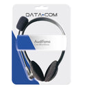 Audífono Con Micrófono Jack 3.5 Negro Data DATACOM 