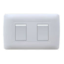 Interruptor Blanco Armado Doble 9/15 FERRETERIA PANELLI 