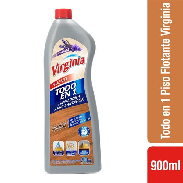 Abrillantador Piso Flotante Todo en 1 900 ml ASEO Y LIMPIEZA VIRGINIA 