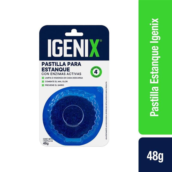 Desinfectante Inodoro Pastilla 48 gr Azul ASEO Y LIMPIEZA IGENIX 