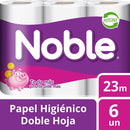 Papel Higiénico Doble Hoja 6 Rollos x 23 Mt PAPEL TISSUE NOBLE 