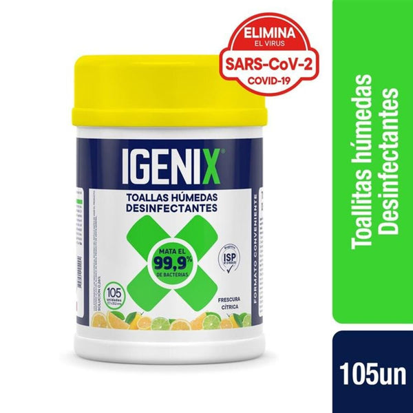 Toallitas Desinfectantes 105 Un ASEO Y LIMPIEZA IGENIX 