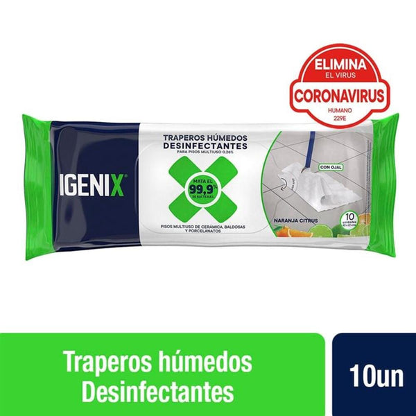 Trapero Humedo Desinfectante 10 Un ASEO Y LIMPIEZA IGENIX 