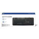 Teclado Básico Alambrico 1,3m Usb Negro TECNOLOGIA DATACOM 