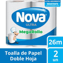 Toalla Ultra 2 Rollos x 26 Mt PAPEL TISSUE NOVA 