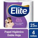 Papel Higiénico Ultra Doble Hoja 25 mt 4 Un PAPEL TISSUE ELITE 