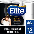 Papel Higiénico Softstrong 40 Mt 12 Un PAPEL TISSUE ELITE 