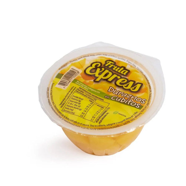 Compota Durazno Cubito Con Jugo De Uva 4X28 GR FRUTA EXPRESS 
