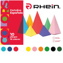 Carpeta Con Papel Cartulina Española 10 Pliegos 10 Colores 25X32.5 Cm OFICINA Y LIBRERIA RHEIN 