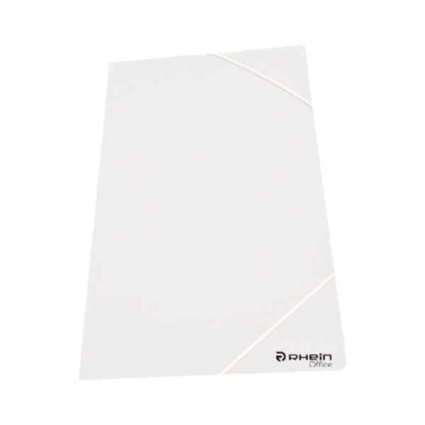 Carpeta Con Elástico Polipropileno Blanco OFICINA Y LIBRERIA RHEIN 