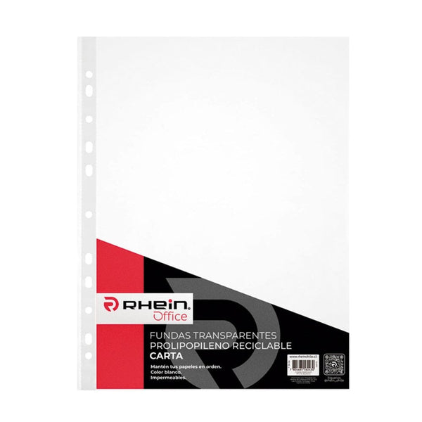 Funda Para Archivo Polipropileno Carta Blanco 10 Un OFICINA Y LIBRERIA RHEIN 