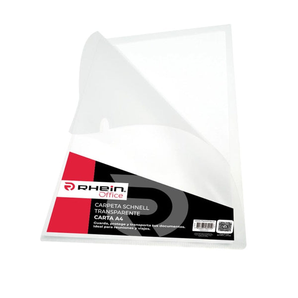 Carpeta Presentación Schnell Carta/A4 Transparente OFICINA Y LIBRERIA RHEIN 