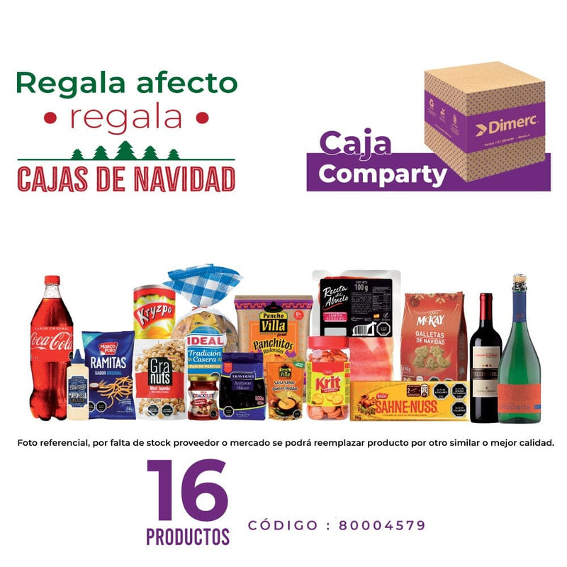 Caja Navidad 2025 Comparty (Purpura) ALIMENTOS DIMERC 