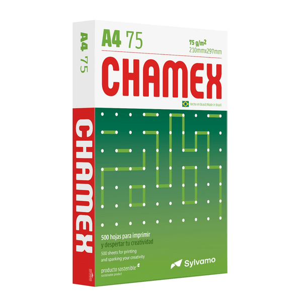 Papel Fotocopia Envase Verde A4 75 Gr 500 Hj OFICINA Y LIBRERIA CHAMEX 