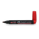 Marcador Permanente Desechable Punta Redonda Rojo N52 OFICINA Y LIBRERIA FABER CASTELL 