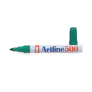 Marcador Pizarra Recargable Punta Redonda 500 Verde OFICINA Y LIBRERIA ARTLINE 