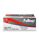 Clips Metálico N78 Redondo 80 Mm 50 Un OFICINA Y LIBRERIA FULTONS 