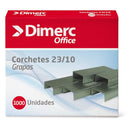 Corchete Semi Industrial 23/10 Pulgadas 1000 Un OFICINA Y LIBRERIA DIMERC 