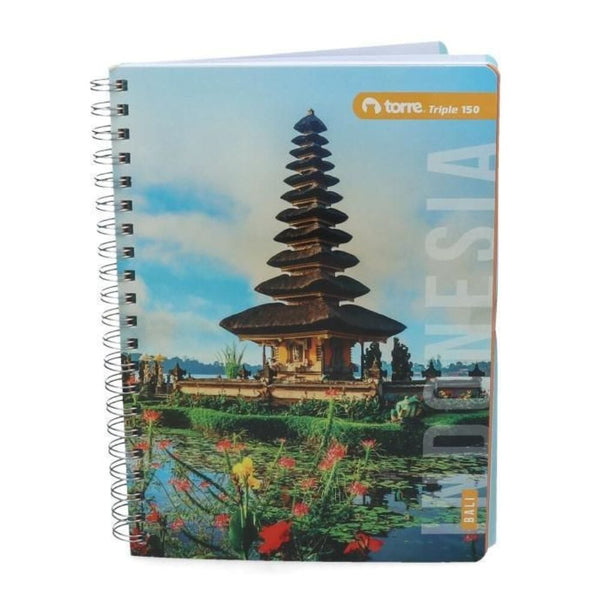 Cuaderno Universitario Matematica 7 Mm 150 Hojas Triple Paisaje OFICINA Y LIBRERIA TORRE 