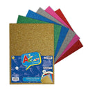 Goma Eva Glitter 20X30 cm 6 Hojas 6 Colores OFICINA Y LIBRERIA ART & CRAFT 