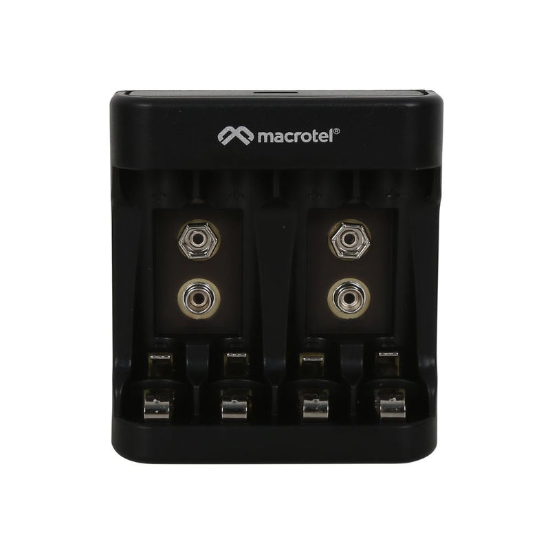 Cargador De Pilas AA/ AAA + 4 Pilas 2000Ma 9 Vol