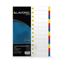 Separador Carta 12 Divisiones Color OFICINA Y LIBRERIA LAVORO 