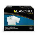 Porta Credencial (8.9X5.5Cm) 50Un C/Apret Y Clip OFICINA Y LIBRERIA LAVORO 