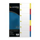 Separador Oficio 6 Divisiones Color OFICINA Y LIBRERIA LAVORO 