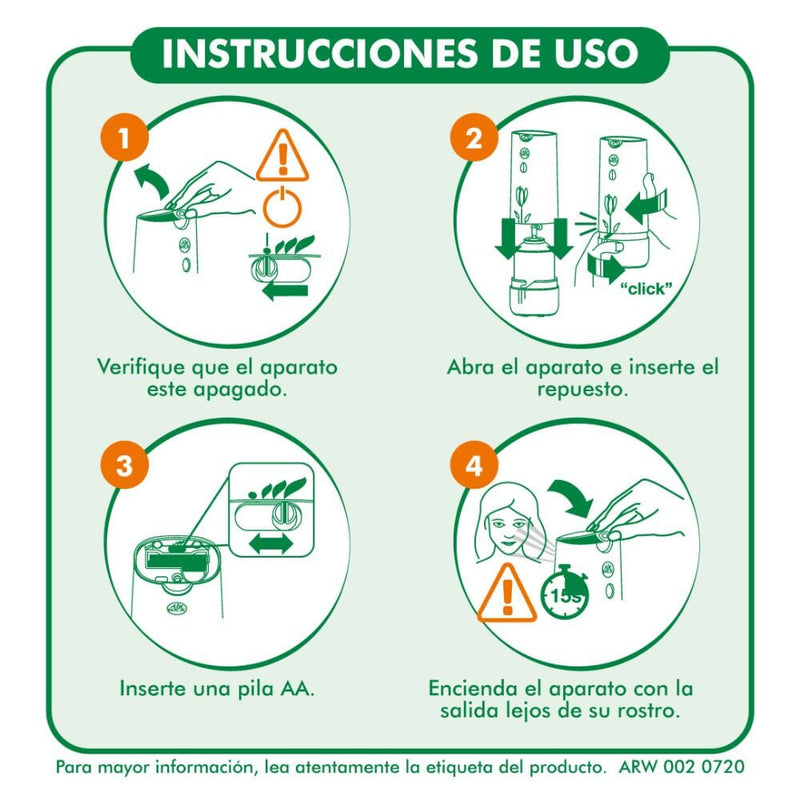 Desodorante Ambiental Aparato Automático Cítrico 250 ml ASEO Y LIMPIEZA AIRWICK 