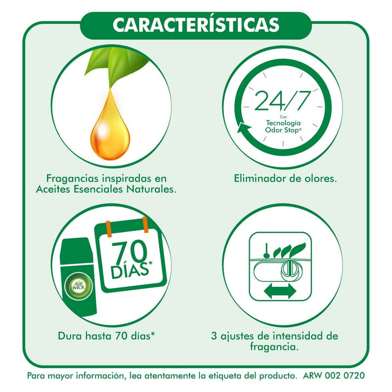 Desodorante Ambiental Repuesto Aparato Automático Cítrico 250 Ml ASEO Y LIMPIEZA AIRWICK 