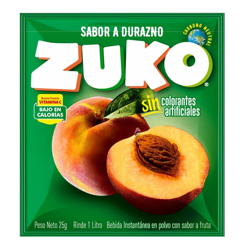 Jugo En Polvo Durazno 10 Un ALIMENTOS ZUKO 