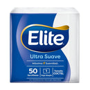 Servilleta Coctel Hoja Simple 1 Paquete 50 Un Blanca PAPEL TISSUE ELITE 
