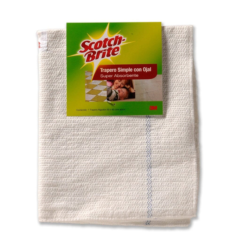 Trapero Simple Algodón Con Ojal 1 Un ASEO Y LIMPIEZA SCOTCH - BRITE 