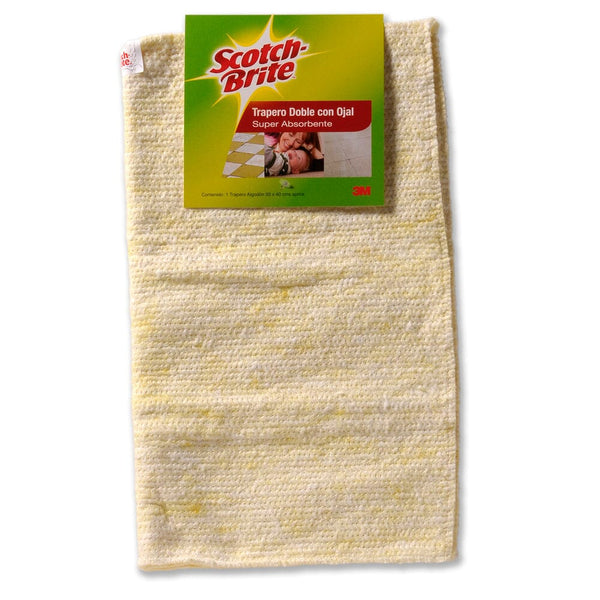 Trapero Doble 1 Un 40.5 X 26 Cm Algodon Con Ojal ASEO Y LIMPIEZA SCOTCH - BRITE 