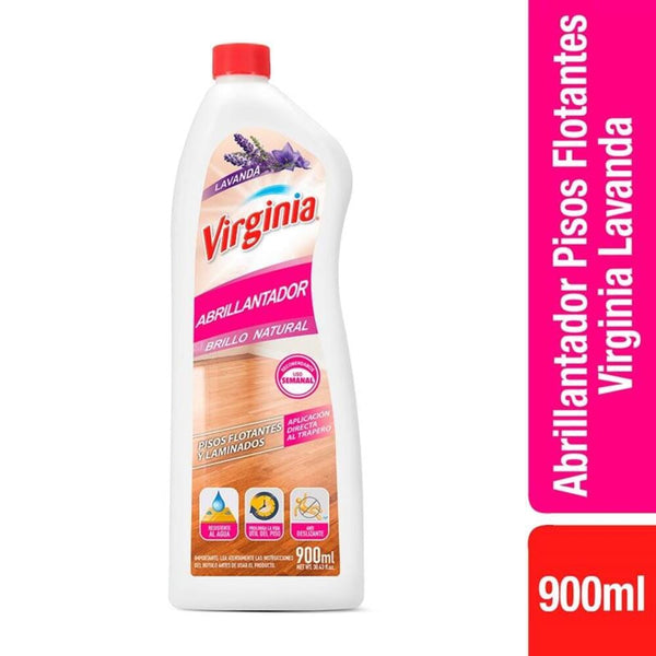 Abrillantador Piso Flotante 900 ml Lavanda ASEO Y LIMPIEZA VIRGINIA 