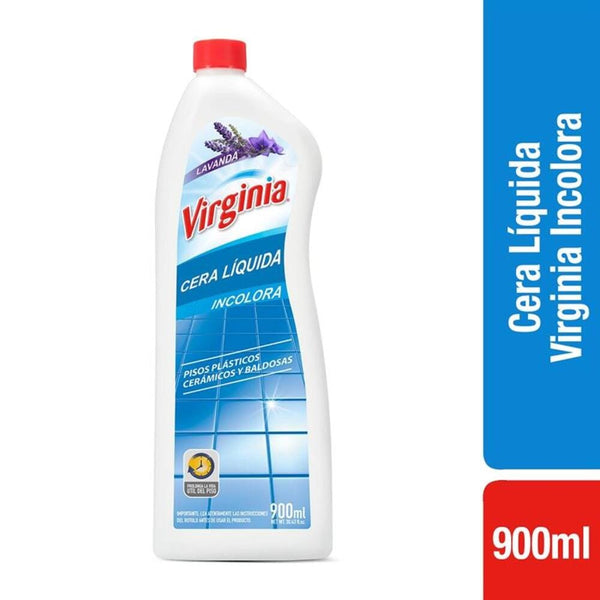 Cera Liquida Piso Plastico 900 Ml Incolora ASEO Y LIMPIEZA VIRGINIA 