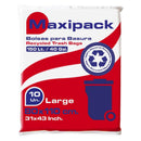 Bolsa Basura Plana 80 X 110 cm 10 Un 25 Micrones ASEO Y LIMPIEZA GOLIAT 