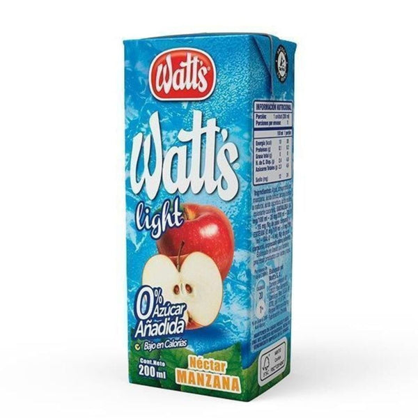 Jugo Néctar Manzana Light 200 Ml ALIMENTOS WATTS 