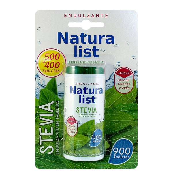 Endulzante En Tabletas Stevia 900 Un ALIMENTOS NATURA LIST 