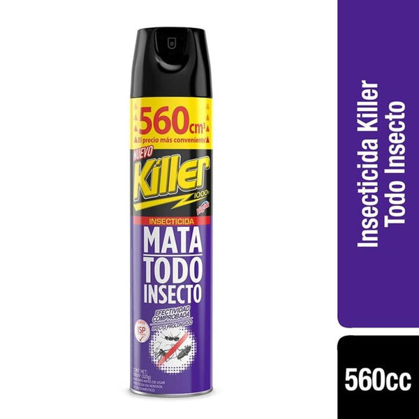 Insecticida Aerosol 560 cc Todo Insecto ASEO Y LIMPIEZA KILLER 